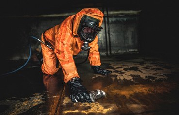 Cleaning and disinfection in ships, shooting ranges, aviation industry