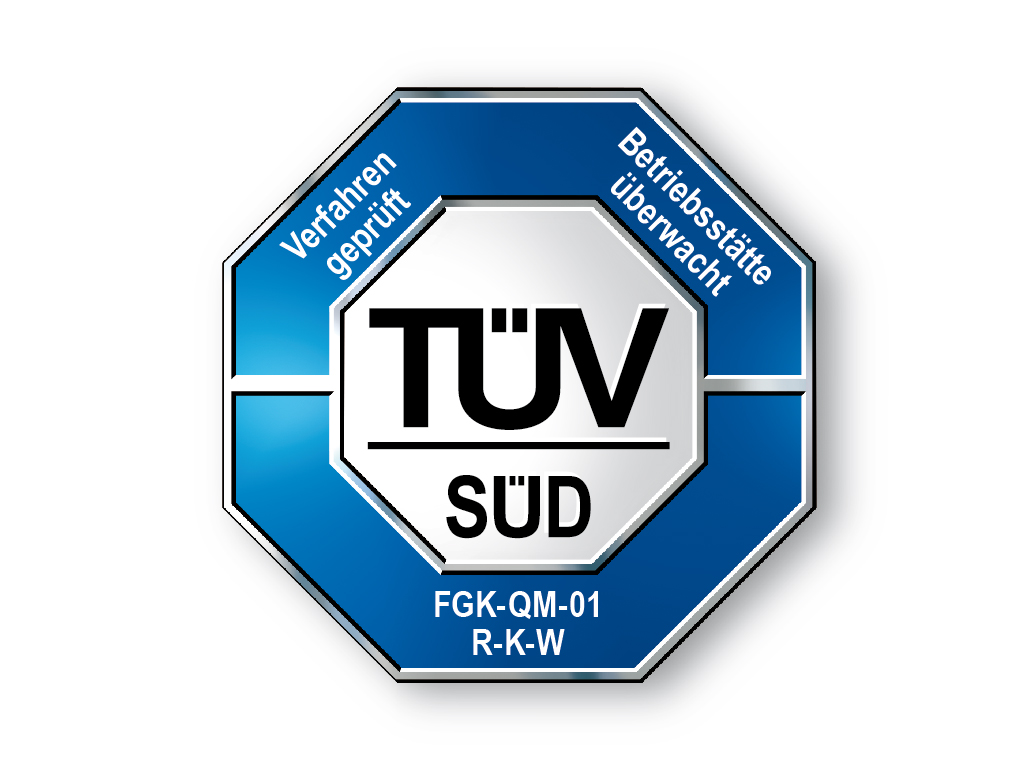 TÜV-SÜD Prüfzeichen zur Reinigung von RLT-Anlagen und Fettabluftanlagen
