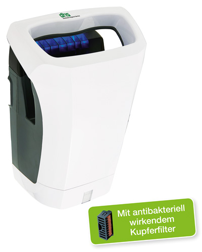 Händetrockner mit Kupferfilter